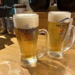 鮮魚と炉端焼き 魚丸 - 生ビール