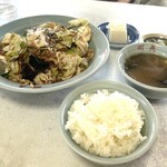 三代目蝦夷 - 回鍋肉800円・小ライスセット150円