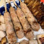 焼鳥の快獣 - つくねアップです。