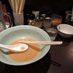 いずみ家 - らーめん中＆ほうれん草　完食