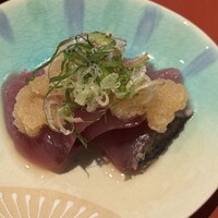 天ぷら 川辰 - そしていよいよ、おまかせ天ぷらの始まりです。