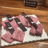 熟成和牛焼肉エイジング・ビーフ 横浜店 - 希少部位5種盛り合わせ