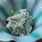 海鮮料理　沖菜 - お通しの蟹サラダ