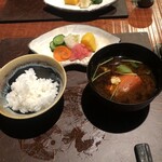 汀渚 ばさら邸 - 伊勢海老味噌汁