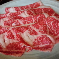 月亭 池袋店 - ランチ特選牛定食しゃぶしゃぶ2000円、画像2人前