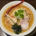 金町製麺 - ズワイガニの味噌そば