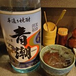 炭火焼鳥 なかお - 芋焼酎 青潮