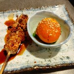 炭火焼鳥 なかお - 玉ひも