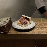焼鳥米澤 - 鴨肉サンド