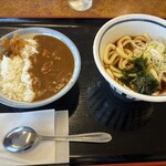 山田うどん - 料理写真:ミニカレー丼朝定食