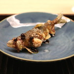 緒方 - 子持鮎　山椒醤油がけ　(2014/10)