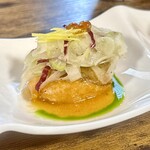 お食事処 だんらん日和 - 本日のランチ(\1,980)　前菜：北海道産新漁秋鮭の南蛮