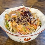 お食事処 だんらん日和 - 本日のランチ(\1,980)　自家製トマトドレッシングのサラダ