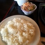 東京亭 - ライス＆サラダ＆スープ