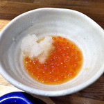 天ぷら処 こさか - お通し（イクラおろし）（２０１４年１０月）