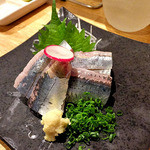 天ぷら処 こさか - 秋刀魚お造り（２０１４年１０月）