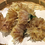 天ぷら処 こさか - 菊の天ぷら（２０１４年１０月）