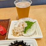 はこだて海鮮市場  - 活ほたて刺身 600円