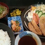 Teuchi Udon Sakaide - トンカツ定食　￥850