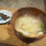 柳家 - 鮎と松茸の雑炊　H26年10月