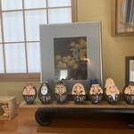 そば処 甚五郎 - 玄関入ってすぐの置物