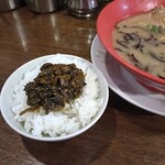 メロディー  - 夕方5時までサービスの高菜ごはん