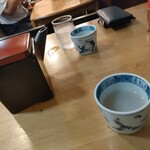 かしわや - そば湯は最初にきます