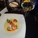 ザ・リッツ・カールトン東京 - 車エビとムール貝の白ワイン蒸し、ソースノルマンド／白ワイン