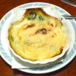 レストラン イコブ - カキとほうれん草のフローレンス風グラタン　2014.10.9