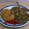 かしわや - 料理写真:...「コロッケカレー（470円）+大盛り（100円）」、揚げ油は平気かな。。