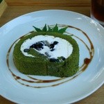 さがの楓カフェ - 抹茶ロール