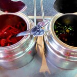 らーめん 天龍 - 紅ショウガとニラキムチ