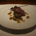 ラ シャッス - 北海道今金町で仕留めたコガモ（1/2羽）炭火焼き（4200円）