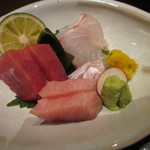 日本料理 幸庵 - お造り　まぐろ(赤身とかま）ひらめ