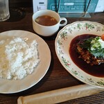 喫茶 葡萄屋 - 和風ハンバーグ。出来立て食べたかったかなー