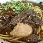 きらく - ホルモンそば(中華麺) ２玉　550円税込
