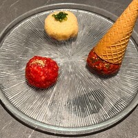 #ヒロキヤ六本木 - よくばりミニユッケ3種