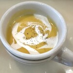 ホテル アドリアーナ - カボチャの冷製スープ