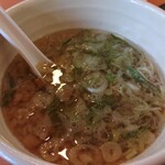 幸楽苑 - つけ汁+背脂