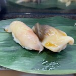 仙令鮨 JR仙台駅 3階店 - 縞鯵　ホッキ貝