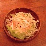 カレーバー・ガク - カレー付け合せのサラダ