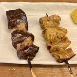 大船1丁目やきとん - チレ、シロ　(醤油) お代わり