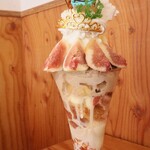 カフェ・ド・リオン パレット - 【2025.09】ミルクティーいちじくのパフェ(税込2,508円)