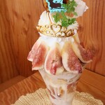 カフェ・ド・リオン パレット - 【2025.09】ミルクティーいちじくのパフェ(税込2,508円)