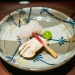 礼讃 - 鱧　松茸　塩焼き　新銀杏 すだち　はじかみ