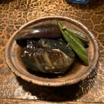 タイニーカフェ - 茄子とオクラの揚げ浸し