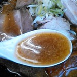 特製スタミナラーメンのスープ