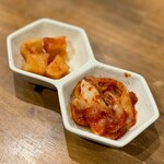 炭火焼肉ホルモンさわいし - キムチ・カクテキ