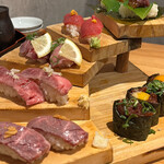 肉寿司と野菜巻き串 博多もん - 