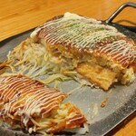 はまちゃん - お好み焼き の断面 (2025.09.02)